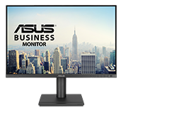 ASUS monitor next to an HDMI logo